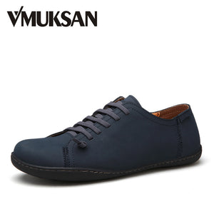 VMUKSAN Leather Mens Loafers
