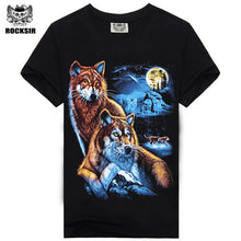 Rocksir 3d wolf T-shirt